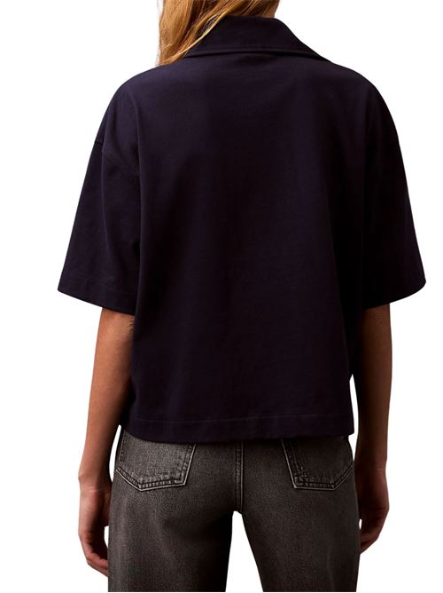 Polo blu in cotone Calvin Klein Jeans | LV047B209GRNV